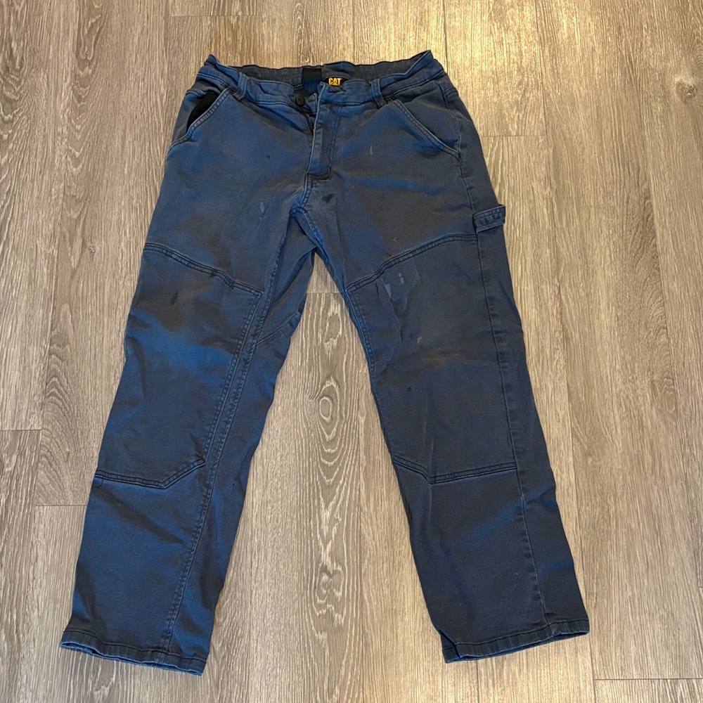 Caterpillar Men's Dark Blue Work Cargo Pants